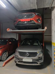 Klaus installed stack parking system in delhi