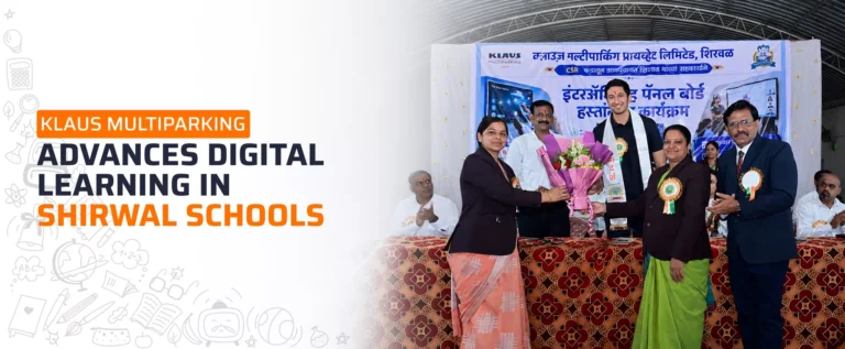 KLAUS Multiparking Advances Digital Learning in Shirwal Schools